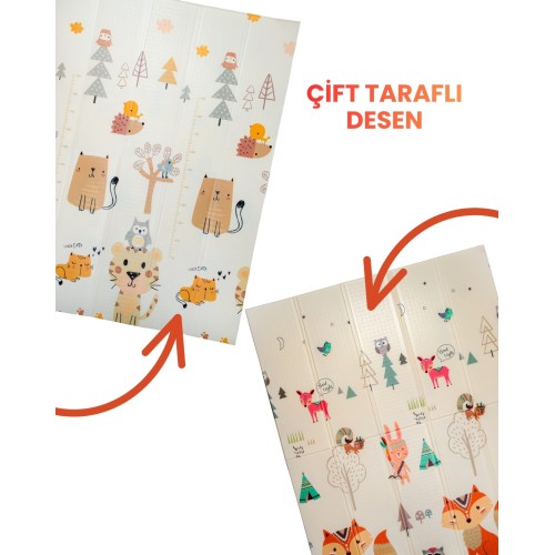 Holmen Oyun Matı Minik Hayvanlar Soft Katlanabilir 150*200 cm